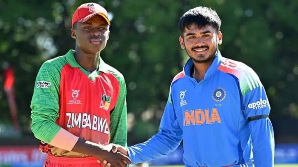 Why are India players wearing black armbands in U19 World Cup 2026 match vs Zimbabwe?